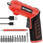 BETENST Electric Screwdriver, 3.6V Cordless Screwdriver with 1500mAh Rechargeable Battery, 3N.m Max Torque, 250RPM, 90°/180°Rotation Function, LED Light, Ideal for Small Tasks and DIY Projects