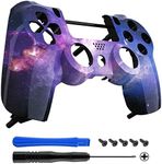 eXtremeRate Nebula Galaxy Patterned Custom Faceplate Cover, Replacement Front Housing Shell Case Compatible with ps4 Slim Pro Controller JDM-040/050/055 - Controller NOT Included