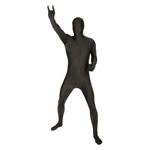 Morphsuit Full Body Costume - Black, XL | Original Bodysuit for Adults & Kids | Super Stretch Suit Great for DIY Party Outfit | Halloween, Cosplay, Fancy Dress | For Men & Women