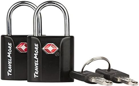 2er-Pack TSA-Schloss TSA-genehmigte Schlüsselschlösser für USA Flug-Reisen – Schloss mit Schlüsseln – Schwarz