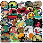 Dinosaur Stickers| Dinosaur Waterproof Vinyl Stickers Decals for Water Bottles Bicycle Laptop Refrigerator Luggage Computer Mobile Phone Skateboard Bike (50 Pcs)