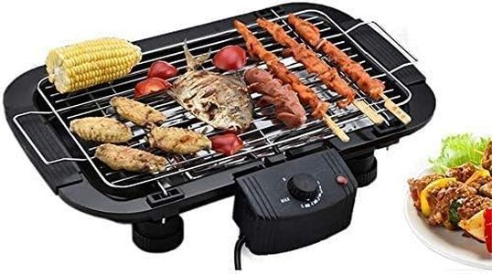 NestPlay Electric Barbecue Grill Smokeless 2000 W With Stand Indoor Outdoor Portable Table BBQ for Camping Outdoor Garden Fire Pit | bbq grill