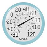 Taylor Precision Products 6700SB Big & Bold Outdoor-thermometers, 13.25", Sky Blue