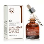 [MIZON] SNAIL REPAIR INTENSIVE AMPOULE (30ml) Korean Skincare - Wrinkle Care - Skin Nutrition - Anti-aging - Snail mucin + Adenosine + Hyaluronic Acid - Improve skin elasticity