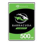 Seagate Barracuda 500GB Internal Hard Drive HDD 2.5 Inches(6.35cm) SATA 6 Gb/s 5400 RPM 128MB Cache for PC Laptop (ST500LM030)