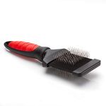 Mikki Dog, Cat Pro Slicker Brush - Remove Knots, Tangles and Moutled Hair - 2 Sided -Hard and Soft Pin