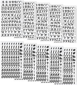 1880 Pcs Iron on Letter and Number 0.75 Inch A-Z Heat Transfer Letter Number 20 Sheet Adhesive 0-9 Alphabet Number DIY Fabric Vinyl Letter for Clothing Printing Decor(Black)