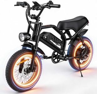 AVDLBIKE Electric Bike, 16'' Fat Tire E-Bike for Teens &Child/Adults, 500W Small Ebike with 36V/12.8Ah Removable Battery, 20 MPH /45 Mile Range, Full Suspension Off-Road Electric Dirt/Mountain Bike