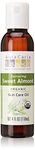 Aura Cacia Organic Sweet Almond Oil | GC/MS Tested for Purity | 118ml (4 fl. oz.)