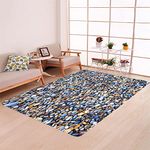 Morbuy Area Rugs Modern Carpets Living Room Rug, 3d Printing Extra Large Size Soft Short Pile Rugs Anti Slip Washable Floor Mats for Bedroom Kids Room Decor (120x180cm,cobblestone)