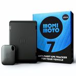 MoniMoto 7 Anti-Theft Smart Motorcycle GPS tracker and Alarm with DIY Installation, No Wiring Required - GPS tracker for Vehicles, Scooters, Quad Bike ATVs, Snowmobiles