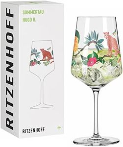 Ritzenhoff Ella Tjader 2931009 Aperitif Glass #9 Crystal Glass 544 ml Dishwasher Safe Gift Box Green Red Orange