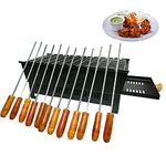 NE Grills 12 Skewers Deluxe charcoal Barbecue grill