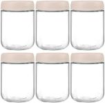 NETANY 6-pack 16oz Glass jars with 