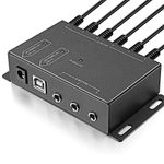 Audiovan Hidden IR Repeater System Infrared IR Emitter Blaster Distribution Extension & Receiver Cable for TV Box Home Theater AV Component Equipment HDTV 1 Year Warranty