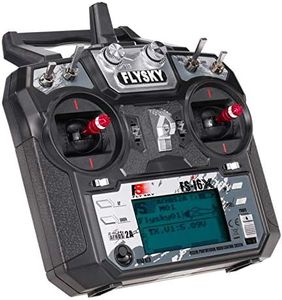 Eacam F.S-i6X 2.4GHz 10CH AFHDS 2A RC Transmitter with F.S-iA10B Receiver for RC Drone Airplane Helicopter