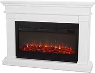 Beau 59" Landscape Electric Fireplace in White by Real Flame