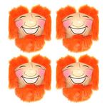 by Robelli Pack of 4 Self-Adhesive Ginger Leprechaun Beard, Side Burns & Eyebrows