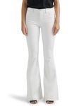 Lee Women's Legendary Mid Rise Flare Jean, Bright White, 12