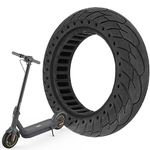 VOLOHAS 60/70-6.5 Solid Tyre for Segway Ninebot Max G30/Max G30D/Max G30 D2/Scotex H20 Electric Scooter 10 * 2.5 Replacement Wheel 10 Inch Front/Rear Honeycomb Tires Anti-Slip Puncture Proof (1 PCS)