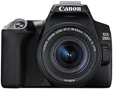 Canon DSLR EOS 200D Mark II, Black with EF 18-55mm Lens