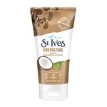 St. Ives Rise and Energize Face Scrub Deep Exfoliating (170g) Scrub Coconut and Coffee Dermatologist-Tested, 100% Natural Exfoliants Face Wash 6oz 1 Count