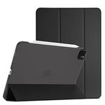 ProCase Smart Case for iPad Air 13 (M2) 2024/iPad Pro 12.9 2022/2021/2020/2018, Slim Stand Hard Back Shell Smart Cover for iPad Air 13”(M2)/iPad Pro 12.9” 6th Gen/5th Gen/4th Gen/3rd Gen -Black