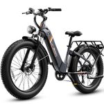 Jasion Thunder High-Torque Fat Tire Bike for Adults, 26"x4.0" Tires, 80 Miles with High-Capacity Removable Energy Reserve, 30+ MPH Top Speed, Hydraulic Brakes & Front Suspension
