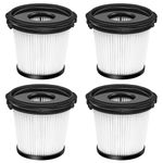 Sdivner 4 Pack Filter Replacement for Shark Detect Pro IW1511UK / IW3611UKT / IW3510UK Series Cordless Vacuum Cleaner, Washable Filter for Filtering Dust Containers Dust and Impurities