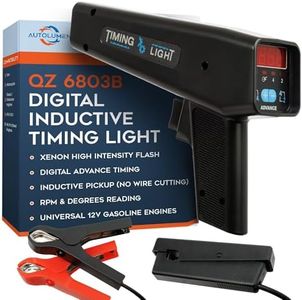 Digital Timing Light Automotive with Advance and RPM Tachometer, Professional Timing Gun for Engine Diagnostics, Automotive Ignition Light Tool | Accurate Engine Tuning and Maintenance