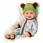 The Ashton-Drake Galleries Lucas Monkey-Themed Lifelike Baby Doll by Linda Murray