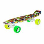 jaspo Fibreglass Skeleton Penny Skateboard/Casterboard/Fishboard/Cruiser Fibre Skateboard (22.5" * 5.5"), Pink