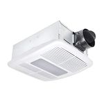 Delta Electronics RAD80LED BreezRadiance 80 CFM Bathroom Exhaust Fan LED Dimmable Light with Heater