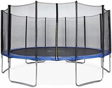 Alice's Garden - Trampoline Rond Ø 490cm Bleu avec Son Filet de Protection - Jupiter - Trampoline de Jardin 490 cm 4m| Qualité Pro. | Normes EU. | Montage Facile.