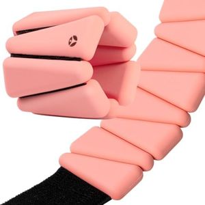 OmWeights - Wrist and Ankle Weights for Women and Men | Elevate Your Workouts With Weighed Bangles | Cardio, Yoga, and Pilates Ankle Weights For Women and Men | Adjustable Leg and Arm Weights 1lb Each (Rosewood)