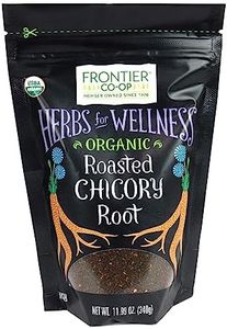 Frontier Co-op Organic Roasted Chicory Root Granules 11.99oz - Chicory Root Coffee Substitute Alternative - Stand Up Resealable Bag