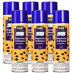 Odif USA 505 Spray & Fix Temporary Fabric Adhesive 6/Pk-12.4oz, 6 Pack