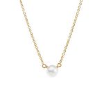 Dogeared Gold Filled Pearls of Friendship White Freshwater Pearl Necklace 16"-18"