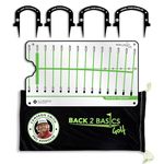 Back 2 Basics Golf | Pro Path Golf Putting Alignment Mirror | Portable Golf Training Aids | Golf Swing Trainer Aid | Golf Training Equipment | For Outdoor Putting Green or Indoor Putting Mat