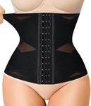 Gotoly Waist Trainer Corset for Women Tummy Control Body Shaper Waist Cincher Girdle Postpartum Belly Band (Black, M)