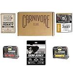 Carnivore Club Gift Box Jerky Pepperettes Sampler - Jerkygram Meat Snacks - Comes in Carnivore Club Themed Box - Great Gift For Men & Women - Birthday