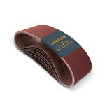 POWERTEC 110800 3-Inch X 18-Inch 60 Grit Aluminum Oxide Sanding Belt, 10-Pack,