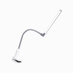 daylight UnoPro™ Clamp Lamp - High CRI 95 LED (6,000K, 1150 Lux), Anti-Glare Shade, 4 Brightness Levels, Flexible Arm, Sturdy Clamp (White)