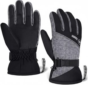 Tough Outdoors Kids Snow Gloves - Kids Ski Gloves & Youth Winter Gloves - Girls, Boys Snow Gloves - Insulated Waterproof Snow Gloves - Cold Weather Youth Ski Gloves - Skiing Gloves for Kids