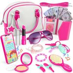 nicknack Play Purse for Little Girls, Kids Pretend Makeup Sets for Toddler Girls, My First Purse Set Girls Toys Pretend Play Toys Gifts for Girls Age 3+