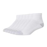 Hanes Men's Ankle Socks, WHITE, 6 US