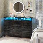 EXOTICA Black Dresser with Charging