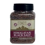 Pride Of India - Himalayan Black Rock Salt - Coarse Grind, (16 oz) - Kala Namak - Contains 84+ Minerals - Perfect for Cooking, Tofu Scrambles, Grinder Use, Kitchen, Restaurant & Bath Salt