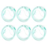 EXCEART 6Pcs 2M Nasal Oxygen Cannula Oxygen Tubes O2 Cannula Standard Connector Oxygen Supply Tubing for Adults