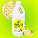 TICKZ OFF Kennel Wash Floor Cleaner – Removes Pet Odor – Safe for Pets & Children – Chemical-Free Disinfectant for Home, Office & Kennels – Long-Lasting Freshness (Lime, 1000ml)